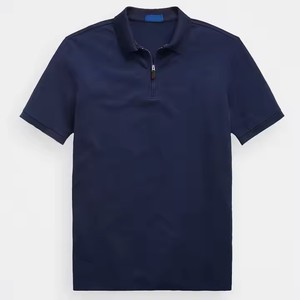 Golf de manga corta personalizado para Polos 100% tela de punto de algodón transpirable Popular de talla grande en la demanda del cliente para hombres - Product Image 3