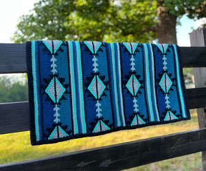 Couverture de selle Western Show Horse Design néo-zélandais Couverture de selle en laine faite à la main Top Tapis de selle en laine Taille - Product Image 4