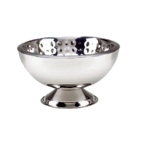 Bol à champagne rond en métal personnalisé avec base, finition argentée, bol de rangement pour vin et cocktails, pour les bars, les hôtels, les fêtes - Product Image 4