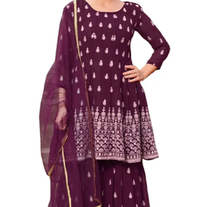 Vêtements ethniques pakistanais pour femmes en gros, shalwar kameez cousu en tissu lawn, nouvelle mode ODM - Product Image 1