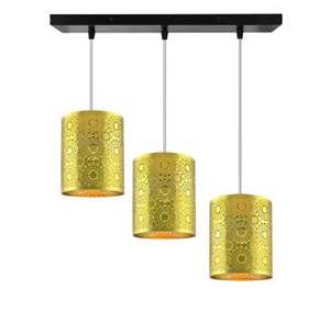 Lámpara Colgante Lineal Moderna de 3 Luces, Lámpara Colgante de Triple Cabezal para Comedor - Product Image 1