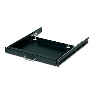 Pour SCHNEIDER ELECTRIC AR8126ABLK, tiroir à clavier noir de 17 pouces, plateaux pour câbles - Product Image 1
