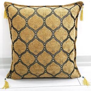 Tavus Kuşu Minder Kahverengi 45x45 cm Cojín Decorativo y Cojín - Product Image 1