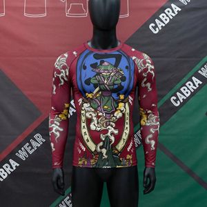 Rashguard Personalizado para Grappling |   Serigrafía |   Tela de Spandex/Poliéster |   Transpirable de Secado Rápido |   Ecológico |   Camiseta Completa para Hombre - Product Image 6