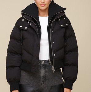 2025 venta al por mayor personalizado ajustable cordón con capucha manga larga Puffer Bomber Chaquetas Mujer chaqueta con capucha Stand Collar comodidad - Product Image 6