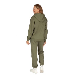 Vente en gros de survêtement pour femmes pull à capuche et pantalon de jogging ensemble OEM ODM en vrac marque privée vêtements de sport et tenue de mode décontractée - Product Image 2