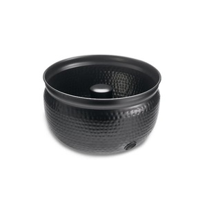 Bol de tuyau en métal fini à patine verte avec couvercle en relief pour la maison, le jardin et l'arrosage des plantes. - Product Image 2