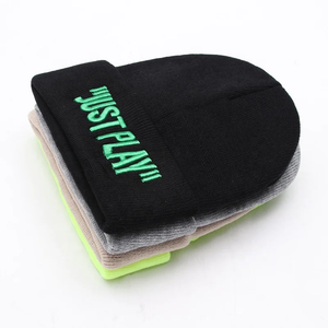 Gorros de punto con puños de invierno Unisex 2025, gorros bordados de Color fluorescente personalizados, gorros cálidos hechos a mano, imagen de dibujos animados para viajes - Product Image 4