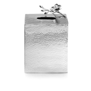 Porte-mouchoirs en métal de luxe avec surfaces polies miroir et savoir-faire détaillé pour une mise à niveau de décor sophistiquée - Product Image 6