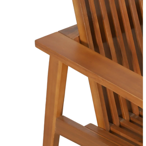 Chaises de jardin en teck massif, idéales pour se détendre en extérieur et au design moderne et élégant. - Product Image 6