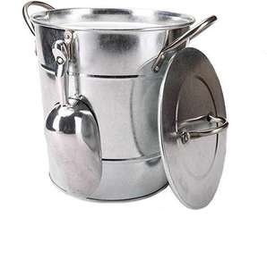 Double Wall Insulated Metal Ice Cube Bucket With Handle For Bars Villas <b>Outdoor</b> Parties Ice Storage Soft <b>Drink</b> Chilled - Product Image 2