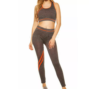 Alta calidad Gimnasio Fitness Conjunto de yoga sin costuras Mujeres 2 piezas Conjunto de yoga sin costuras Deportes Gimnasio Desgaste Conjunto de yoga - Product Image 1