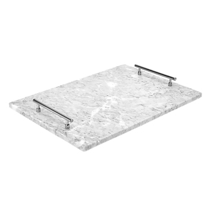 Plateau de service en marbre poli en porcelaine de luxe, nouveau design, fait main, écologique, style américain, pour mariage, au meilleur prix - Product Image 3