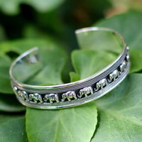 Pulsera de Plata de Ley 925 Hecha a Mano de Alta Calidad con Diseño de Elefante, Regalo para Ella, Joyería al por Mayor