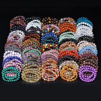 Bracelets en pierres de yoga HY Healing Crystals pour femmes et hommes