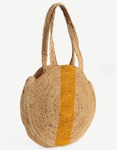Sac fourre-tout mini en jute pour femme, style bohème, fermeture ouverte, sac à bandoulière d'été pour la plage, écologique, usage quotidien - Product Image 3