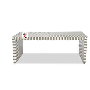 Handmade Bone Resin MDF <b>Rectangle</b> MODEL Pattern Luxury <b>Coffee</b> <b>Table</b> for Living Room Home Decor - Product Image 2