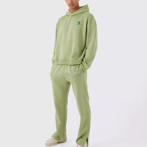 Servicio OEM ODM, Conjuntos Deportivos de Invierno para Hombre con Capucha, de Poliéster/Algodón de Alta Calidad, al por Mayor, para Correr, Hacer Ejercicio y Fitness, Personalizables - Product Image 2