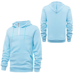 Sweat à capuche surdimensionné pour hommes de haute qualité 100% coton polaire lourde sport fermeture éclair confortable cordon extensible sweats à capuche à la mode - Product Image 1