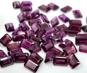 พลอยโกเมนโรโดไลต์สีชมพูธรรมชาติพลอยโกเมนตัดขนาดแปดเหลี่ยม7x9มม. พลอยโกเมนแบบหลวมสีชมพู - Product Image 2