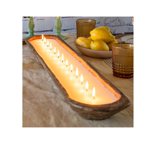 Bols à pâte en bois au design vintage fait à la main pour la fête Ensemble au design de luxe dans un bougeoir décoratif - Product Image 6