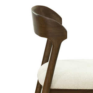 Eco-Friendly Durable Solid Wood Dining <b>Chair</b> with Waterproof <b>Linen</b> Upholstery and Modern Design - Product Image 5