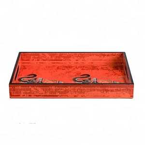 Acheter au prix de gros émail impression MDF plateau de service rectangle forme moderne écologique lave-vaisselle vaisselle partie utilisation - Product Image 3