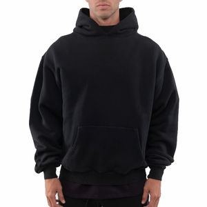Sudadera con Capucha Doble QUICKSHOW OEM, Estilo Urbano, Máscara Ninja, Corte Regular, Tejido Grueso, Sudadera para Hombre, Logotipo Personalizado, Invierno, Tinte Liso - Product Image 1