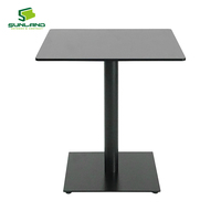 Base de table en acier haute résistance, base de table moderne en métal pour table de salle à manger intérieure et extérieure, hôtel, restaurant, bistrot, resort