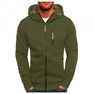 Ensemble survêtement pour homme, coupe-vent 2 pièces personnalisé, fermeture éclair réfléchissante, nylon, streetwear, manches longues - Product Image 5