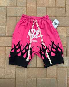 <b>Men's</b> High Quality 100% Cotton Fleece Training <b>Shorts</b> Breathable Jogger Running Casual Mid Waist Puff Printing Embroidered - Product Image 3