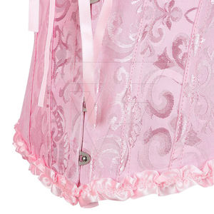 Faja Moldeadora de Cintura con Logotipo Personalizado, Corsé Transpirable de Spandex con Encaje, Material de Seda, Control Medio, Tela Satinada para Adultos - Product Image 3