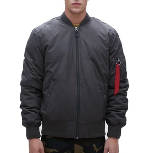 Chaquetas Bomber Urbanas de Moda Urbana para Hombre, Primavera-Otoño, Casuales, Ligeras, con Puños Acanalados y Cuello Alto - Product Image 1