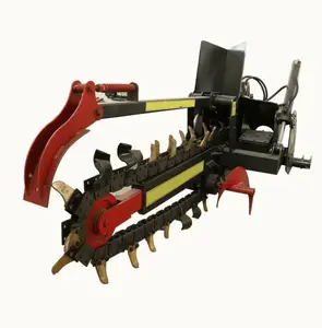 Tractor Attachment Ditcher Trencher Drainage Ditch Machine With Good Quality Best Price