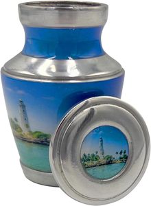 โกศเพลิงศพมนุษย์ไฟโคมไฟพร้อมถุงกํามะหยี่และการปรับแต่งส่วนบุคคล - หลายขนาด (Keepsake ไม่ใช่ส่วนบุคคล) - Product Image 2