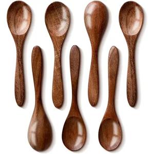 Ensemble de cuillères en bois écologiques Nouvelle cuillère Ustensile en bois Conceptions personnalisées Cuillère en bois Différentes tailles - Product Image 6