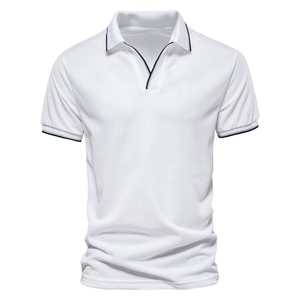 Camiseta Polo con diseño de rayas más vendida, camisetas Polo informales de verano transpirables para hombre, camisetas de algodón transpirables y de secado rápido de talla grande - Product Image 5