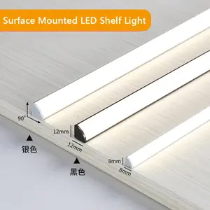 Tira de Luz lineal estante LED armario ultra delgado montado superficie libre de soldadura