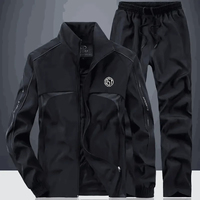 Ensemble de survêtement pour homme, décontracté, d'hiver, à capuche, respirant, imprimé, 2 pièces, sweat-shirts et pantalons, vêtements d'extérieur