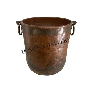 Very Cheap Latest Garden Decoration Metal Ion Rustic Finished Planters Pots For Natural Green Plants Made By Indian Exporters