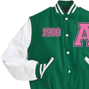 High Quality Men's College Wool Winter Varsity Jacket Custom Baseball Bomber Embroidered Sorority Letterman Sleeves Windproof - Product Image 3