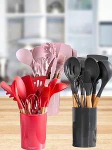 Ensemble de couverts en corne véritable de style animal, fait à la main, toucher réel, rond, 24 pièces avec support pour l'art et les objets de collection - Product Image 2