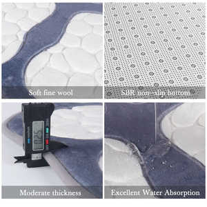 พรมเช็ดเท้าลายรอยเท้าสุนัข 1 ชิ้น ทำจากเมมโมรี่โฟม นุ่มสบาย ไม่ลื่น ซักได้ ทนทาน ซึมซับน้ำได้ดีเยี่ยม ใช้ปูพื้นห้องน้ำ - Product Image 6