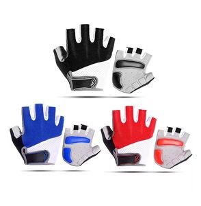 Guantes de Ciclismo de medio dedo Guantes de ciclismo transpirables de cuero para hombres Guantes de ciclismo unisex transpirables para verano - Product Image 3