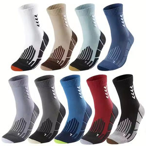 Chaussettes de basket-ball professionnelles pour hommes, antibactériennes, séchage rapide, respirantes, avec fond en tissu éponge, hauteur mi-mollet, pour entraînement adulte - Product Image 2