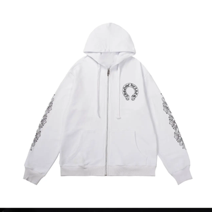 Nouveauté 2025 – Sweat à capuche polaire pour homme avec fermeture éclair intégrale, imprimé, style streetwear, collection hiver, logo frontal, motif uni - Product Image 6