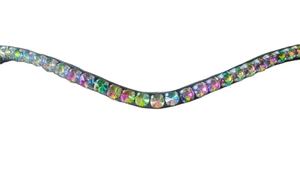 Brida para Caballo de Cuero de Alta Calidad de 8 mm de Rub International, Banda Frontal Ajustable con Cristales, Cómoda y Multifuncional, Diseño de Equitación - Product Image 2