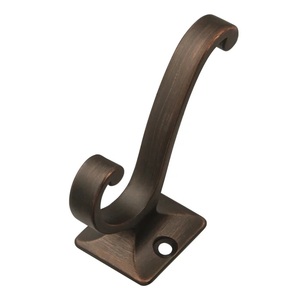 Hot Selling Matt Grey Household Zinc Alloy Metal Wall <b>Hook</b> Coat <b>Hook</b> Wall Mounted Clothes Door <b>Hooks</b> - Product Image 2