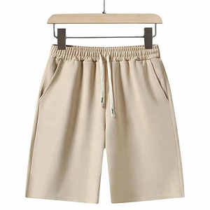 Ensemble d'été décontracté sur mesure pour hommes ensemble court et chemise en coton et en élasthanne ensemble vente en gros de jumelles de style de rue populaire pour hommes de grande taille - Product Image 3