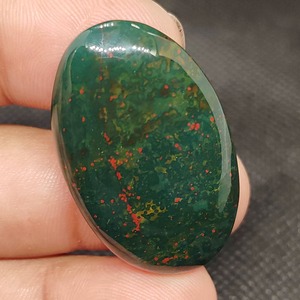 พลอยแจสเปอร์อัญมณีทรงหลังเบี้ยสีเลือดธรรมชาติคุณภาพสูงสำหรับจี้แหวนการสร้างสรรค์เครื่องประดับช่างฝีมือ - Product Image 6